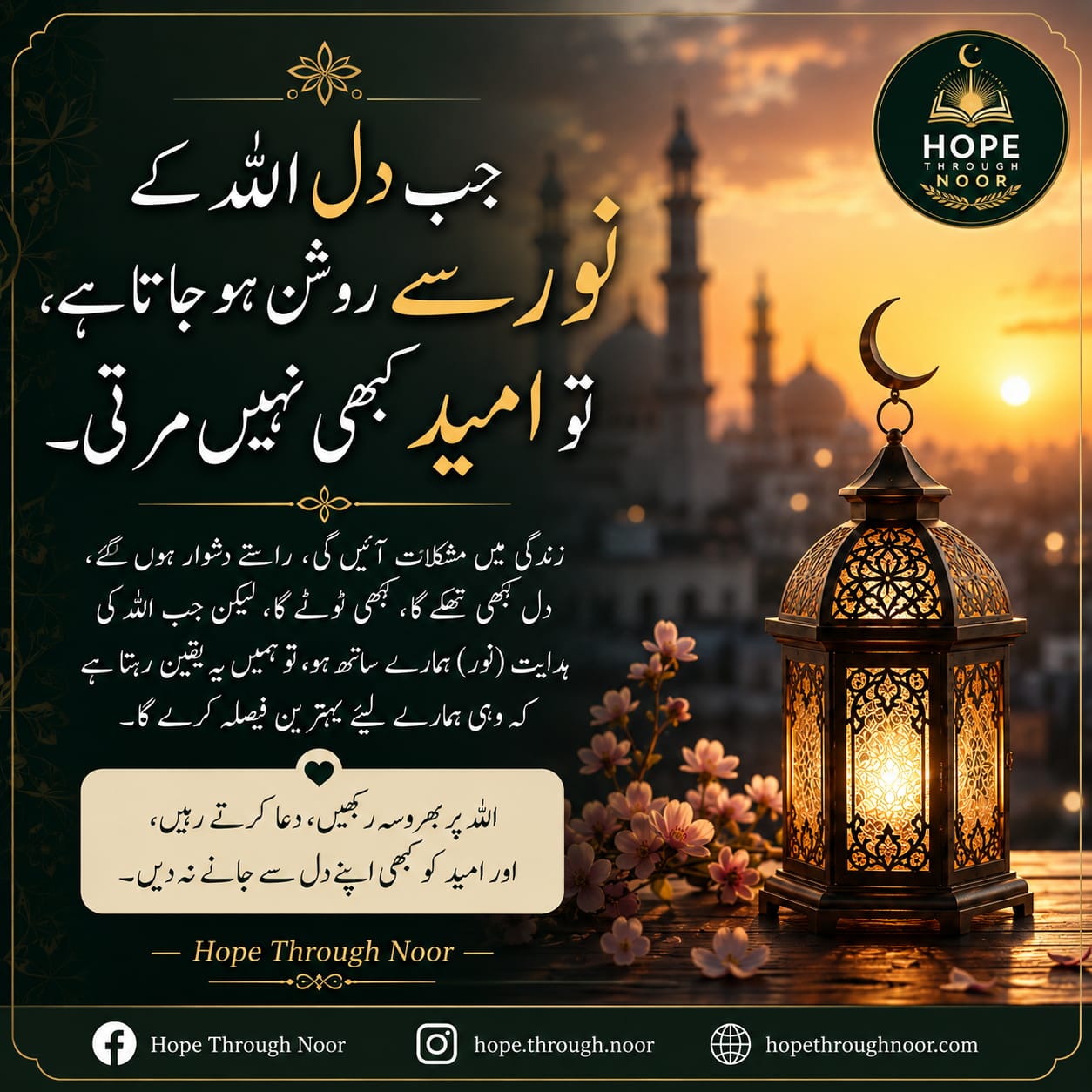Hope and Noor — امید اور نور — Hope Through Noor